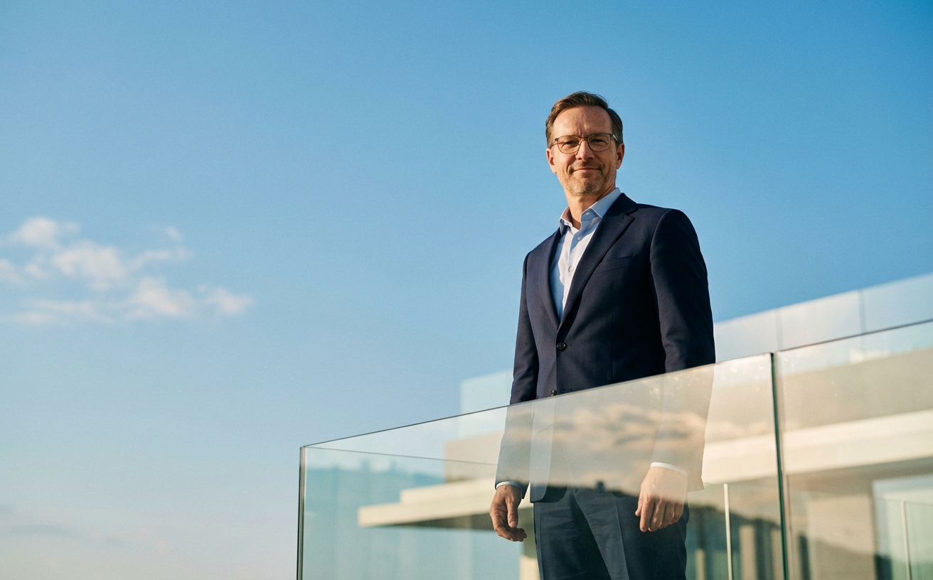 Lifestyle trading scene for Drovix hero section